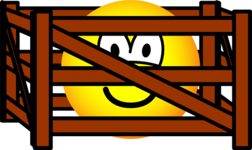 Fenced in emoticon